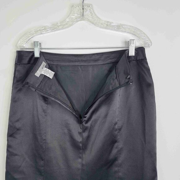 WD-NY Womens Black Textured Pattern Pencil Skirt Knee Length Size 8 - Picture 5 of 7